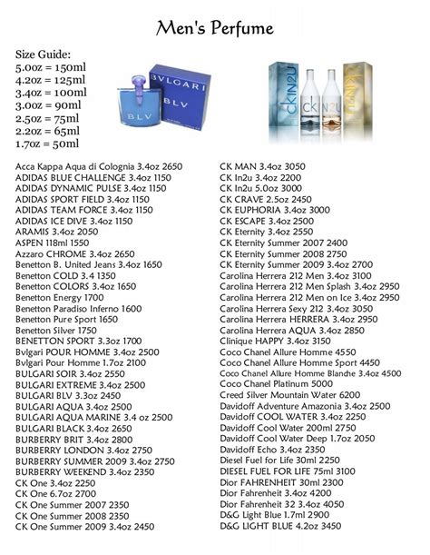 nordstrom perfume value list